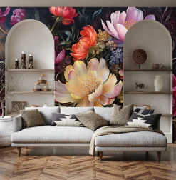 Fototapeta Abstrakcyjne Piwonie 90x60cm