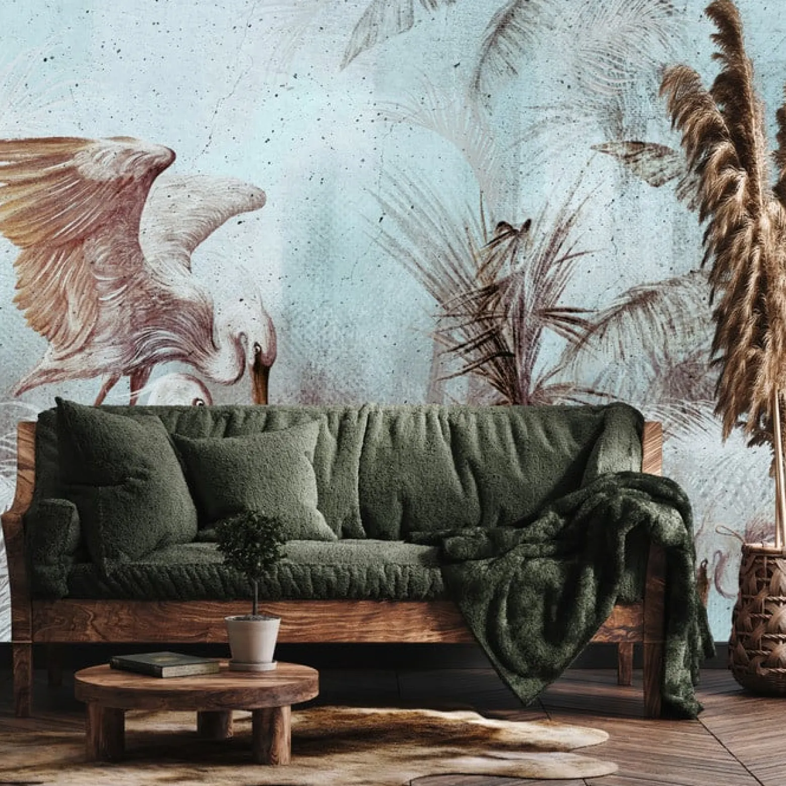 Fototapeta Abstrakcyjne Ptaki W Stylu Retro 90x60cm