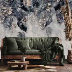 Fototapeta Abstrakcyjne Tropikalne Liście 3D 90x60cm