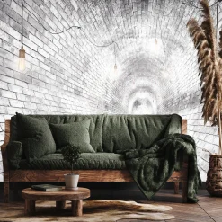 Fototapeta Abstrakcyjny Ceglany Tunel 3D 90x60cm