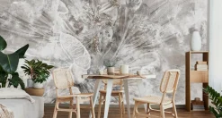 Fototapeta Abstrakcyjny Kwiat Na Betonie 90x60cm