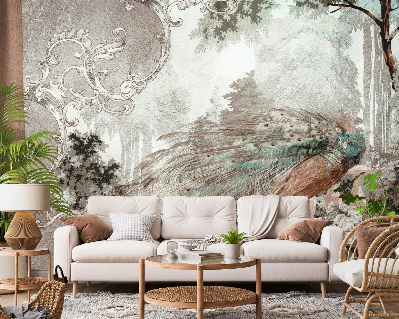 Fototapeta Abstrakcyjny Paw W Stylu Vintage 90x60cm