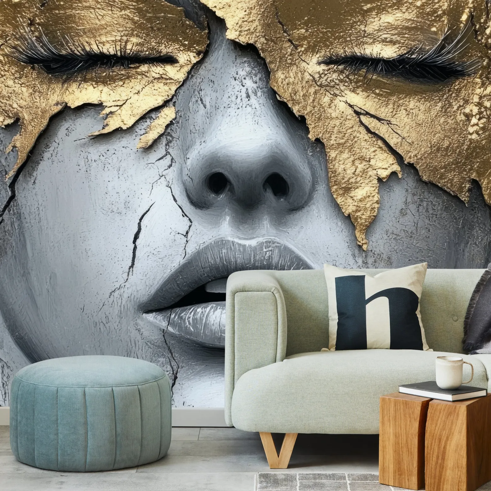 Fototapeta Abstrakcyjny Portret Kobiety 208x146cm