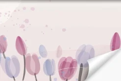 Fototapeta Akwarelowe Tulipany W Stylu Boho 90x60cm