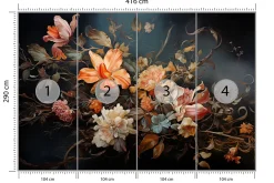 Fototapeta Bukiet W Stylu Vintage 416x290cm