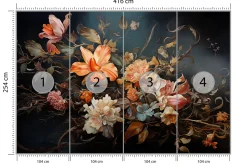 Fototapeta Bukiet W Stylu Vintage 416x254cm