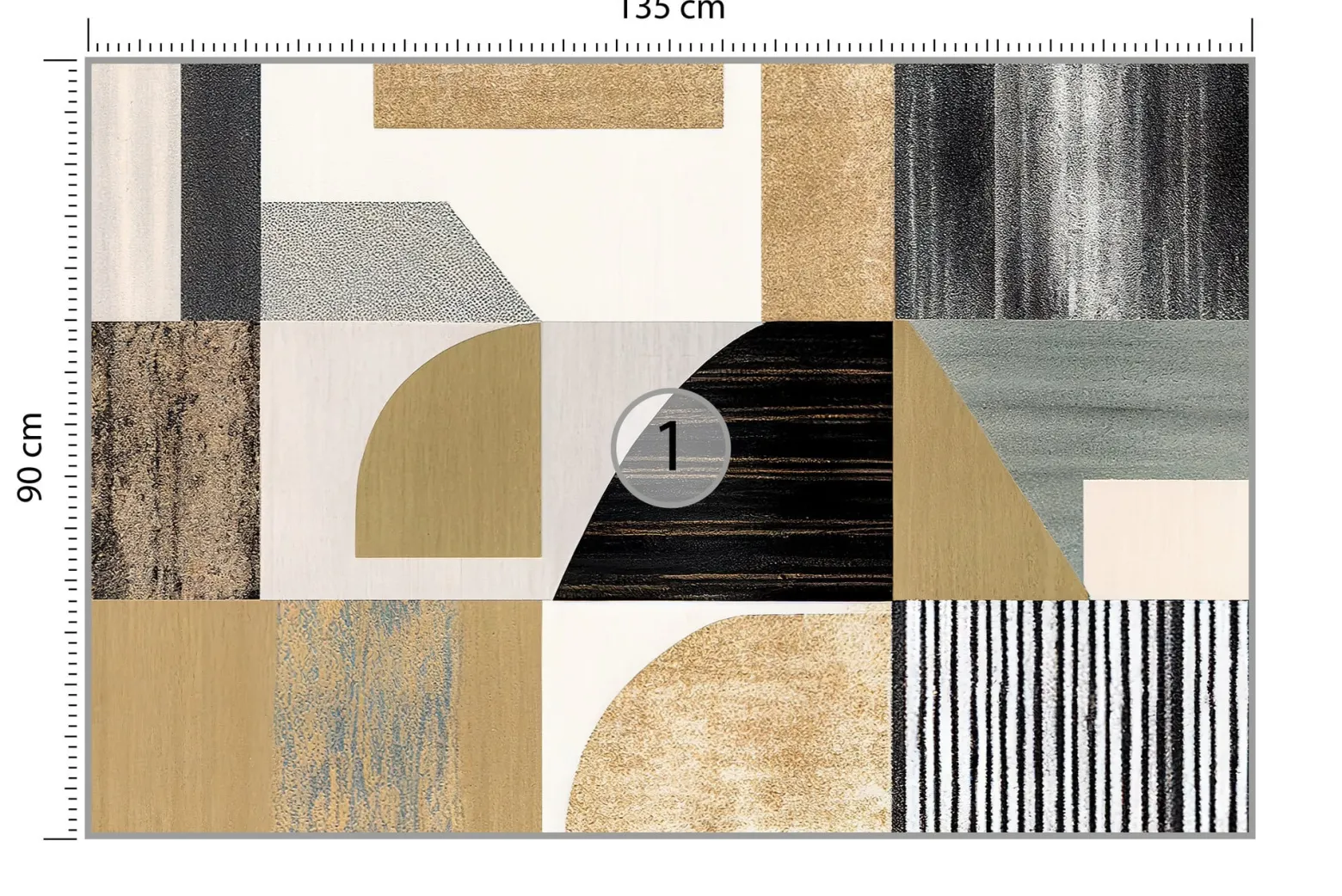 Fototapeta Ścienna ABSTRAKCJA Wzory Geometryczne 135x90cm