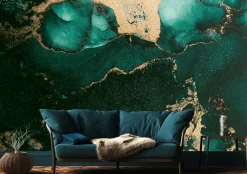Fototapeta Ścienna Abstrakcyjny Turkusowy Marmur 90x60cm