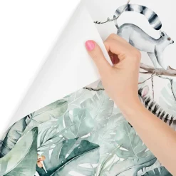 Fototapeta Ścienna DŻUNGLA Zebra Liście 90x60cm