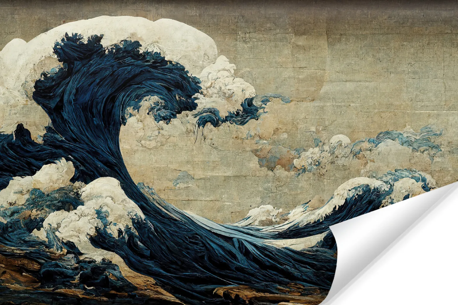 Fototapeta Ścienna FALE Styl Vintage Ocean 90x60cm