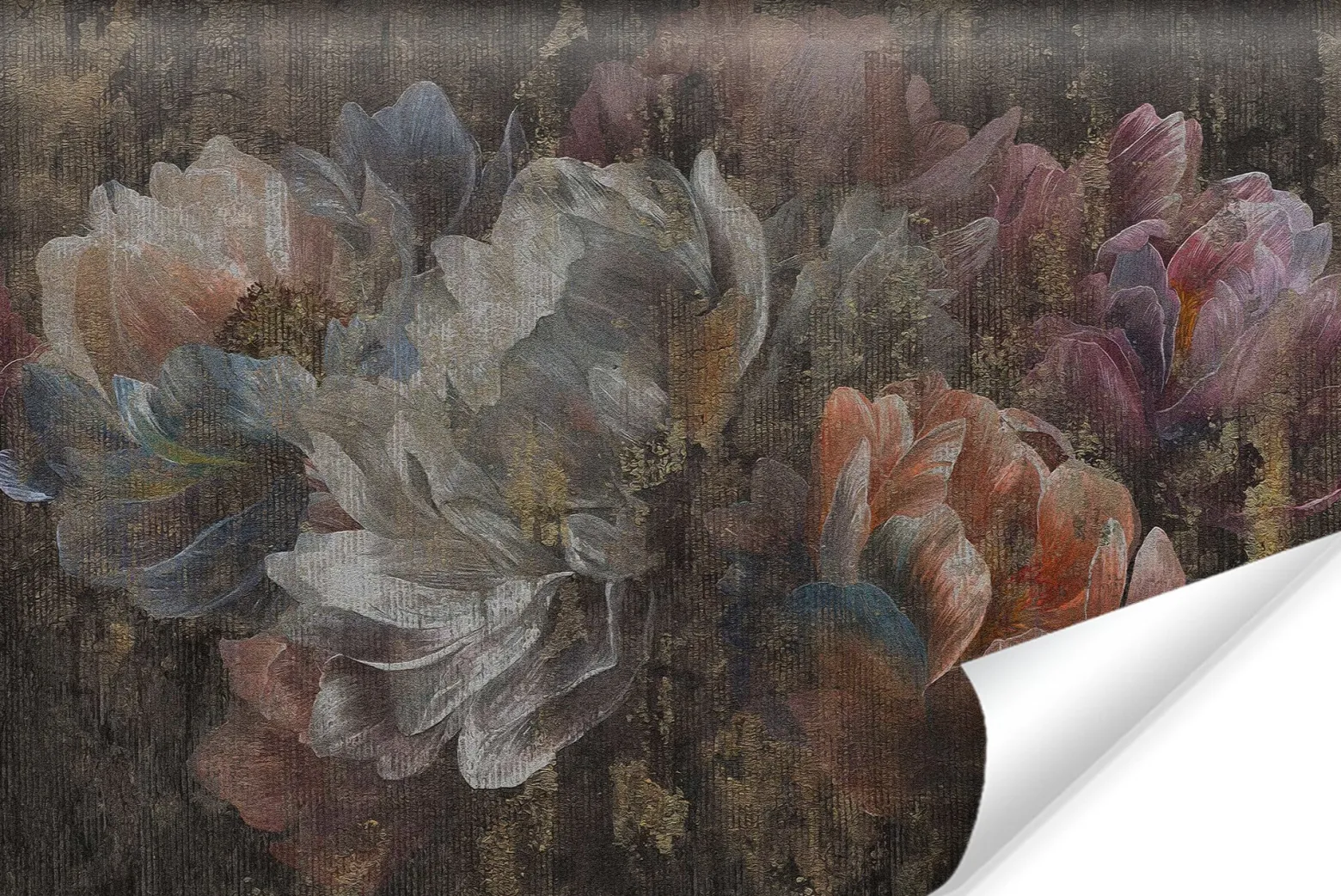 Fototapeta Ścienna Malowane Abstrakcyjne Piwonie 90x60cm