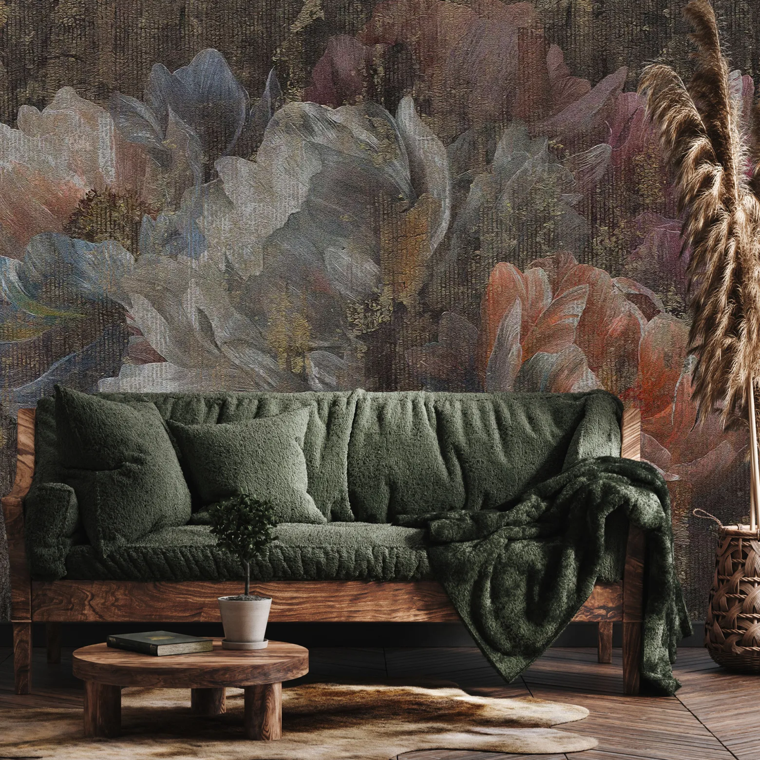 Fototapeta Ścienna Malowane Abstrakcyjne Piwonie 90x60cm