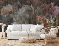 Fototapeta Ścienna Malowane Abstrakcyjne Piwonie 90x60cm
