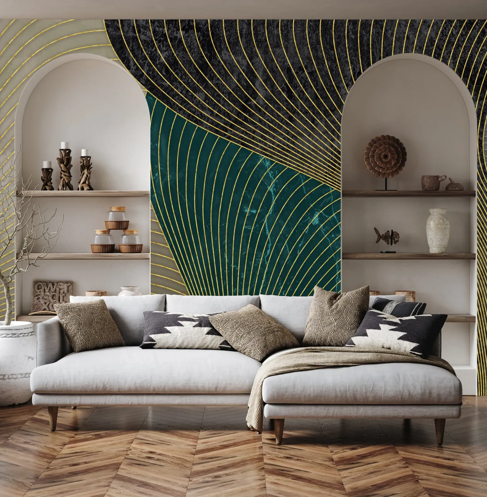 Fototapeta Ścienna Nowoczesny Wzór Geometryczny 90x60cm