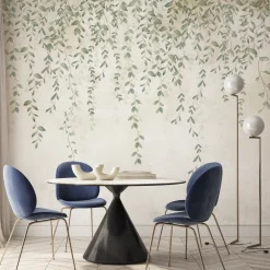 Fototapeta Dekoracyjna LIŚCIE Beton Natura 90x60cm