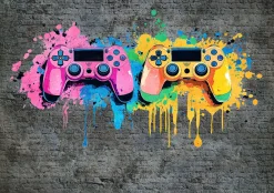 Fototapeta Dla Chłopca Pad Gaming Graffiti Dzieci Tapeta Flizelina 250X175