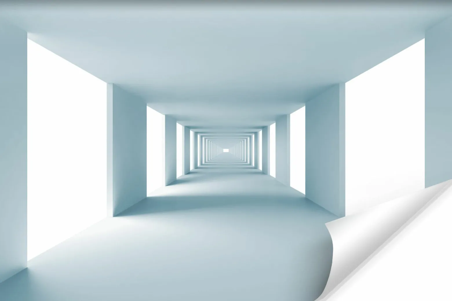 Fototapeta Do Biura Nowoczesny Tunel Efekt 3D 90x60cm