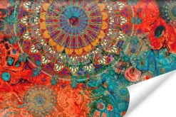 Fototapeta Do Salonu Kolorowe Mandale Boho 90x60cm