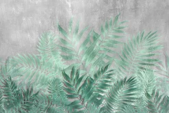 Fototapeta Do Salonu LIŚCIE Beton Natura 90x60cm