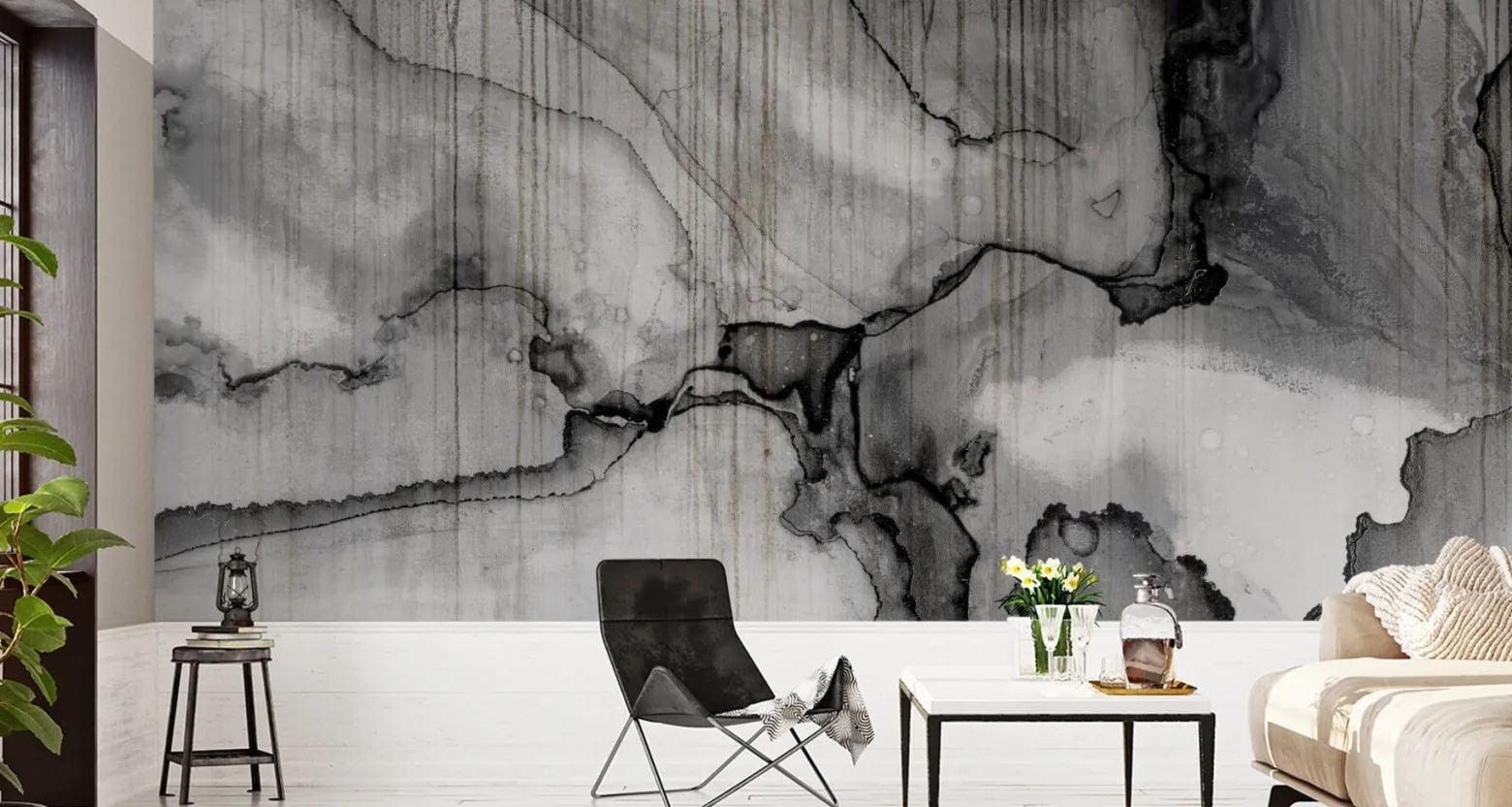 Fototapeta Do Salonu SZARY Wzór Marmuru 90x60cm