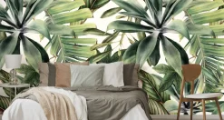Fototapeta Do Salonu TROPIKALNE Liście 3D 90x60cm