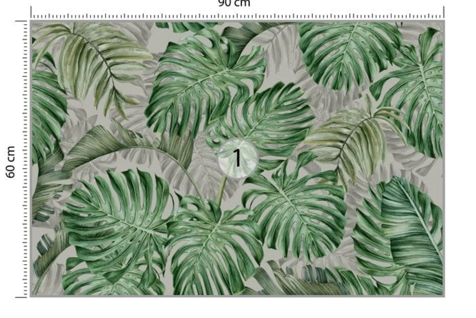 Fototapeta Do Sypialni Liście MONSTERA 3D 90x60cm