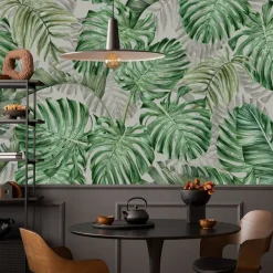 Fototapeta Do Sypialni Liście MONSTERA 3D 90x60cm