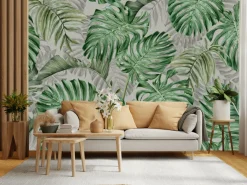 Fototapeta Do Sypialni Liście MONSTERA 3D 90x60cm