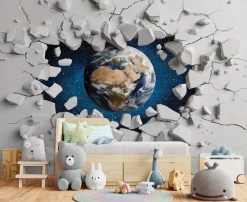 Fototapeta 3D Szary Na Flizelinie Dla Dzieci 250x175