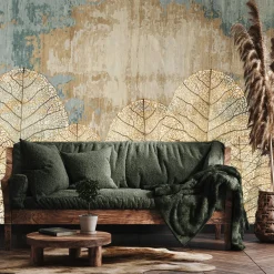 Fototapeta Duże Abstrakcyjne Liście Vintage 90x60cm