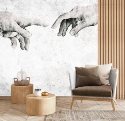 Fototapeta Fresk Stworzenie Adama 90x60cm