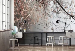 Fototapeta gałęzie beton szary natura na ścianę sypialnia salon 250x175