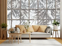 Fototapeta Gałązki Roślin Na Betonie 90x60cm