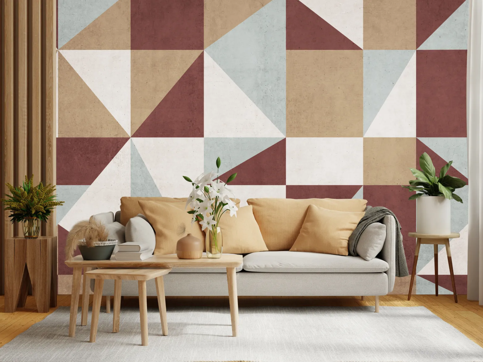 Fototapeta Geometryczna Abstrakcja Retro 135x90cm