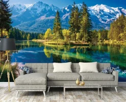 Fototapeta Góry Krajobraz Natura Jezioro Na Ścianę Sypialnia Salon 250X175