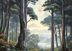 Fototapeta las 3d drzewa natura krajobraz na ścianę sypialnia salon 250x175