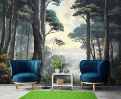 Fototapeta las 3d drzewa natura krajobraz na ścianę sypialnia salon 250x175