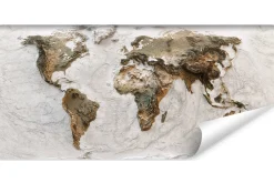 Fototapeta Mapa Świata Z Efektem 3D 90x60cm