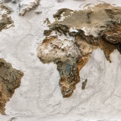 Fototapeta Mapa Świata Z Efektem 3D 90x60cm