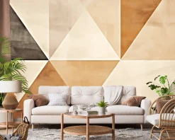 Fototapeta Minimalistyczne Trójkąty Styl Boho 460x300cm