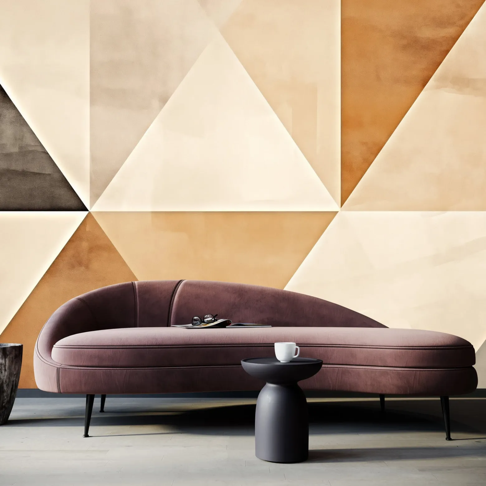 Fototapeta Minimalistyczne Trójkąty Styl Boho 460x300cm