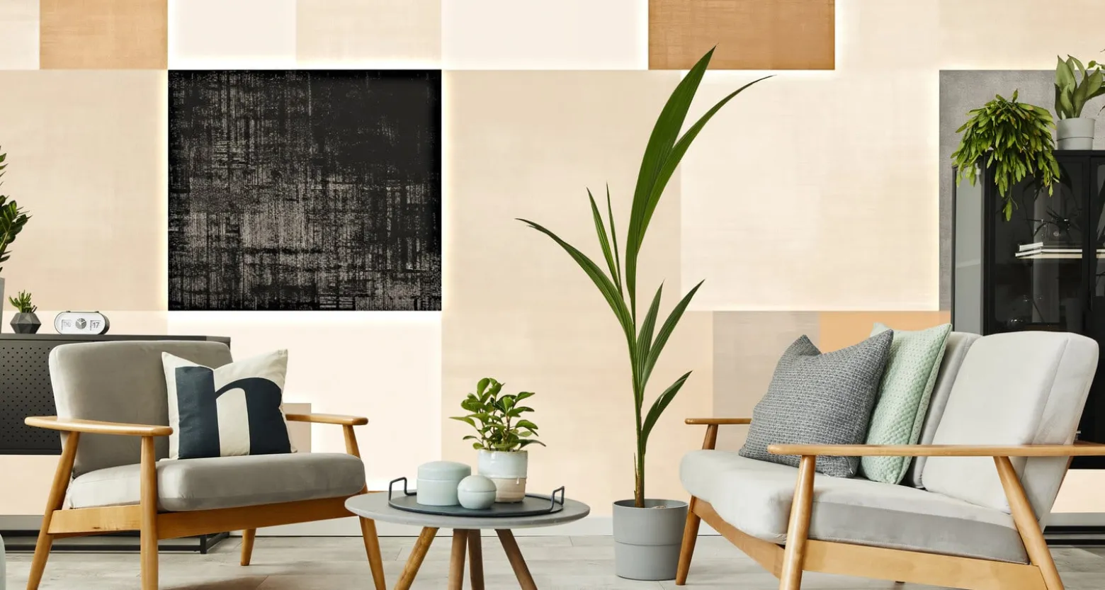 Fototapeta Minimalistyczne Tło W Stylu Japandi 90x60cm