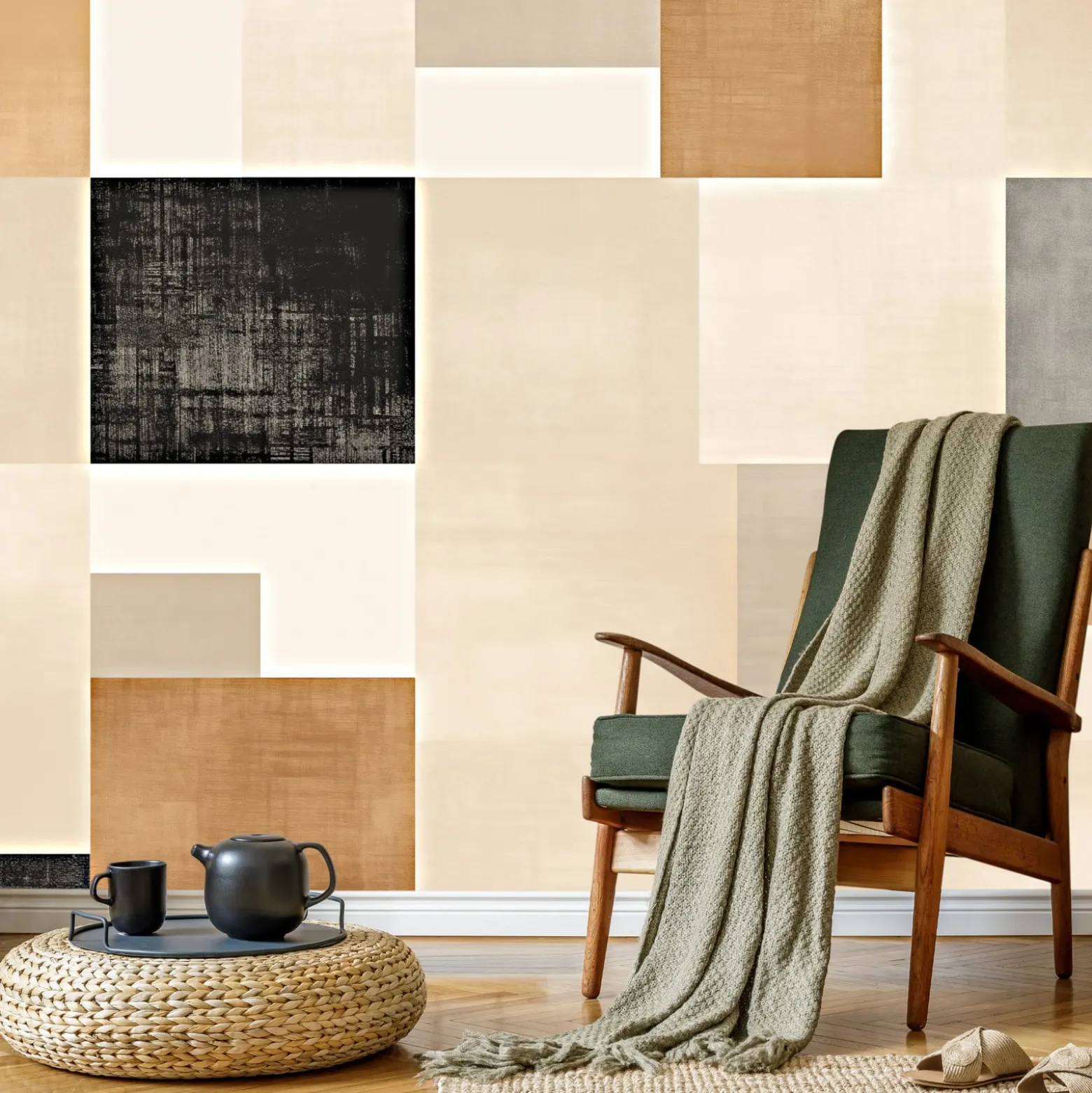Fototapeta Minimalistyczne Tło W Stylu Japandi 460x300cm