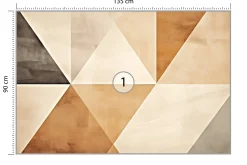 Fototapeta Minimalistyczne Trójkąty Styl Boho 135x90cm