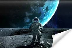Fototapeta Młodzieżowa Astronauta na Księżycu 90x60cm