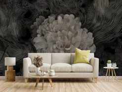 Fototapeta Monochromatyczna Kwiatowa Abstrakcja 254x184cm