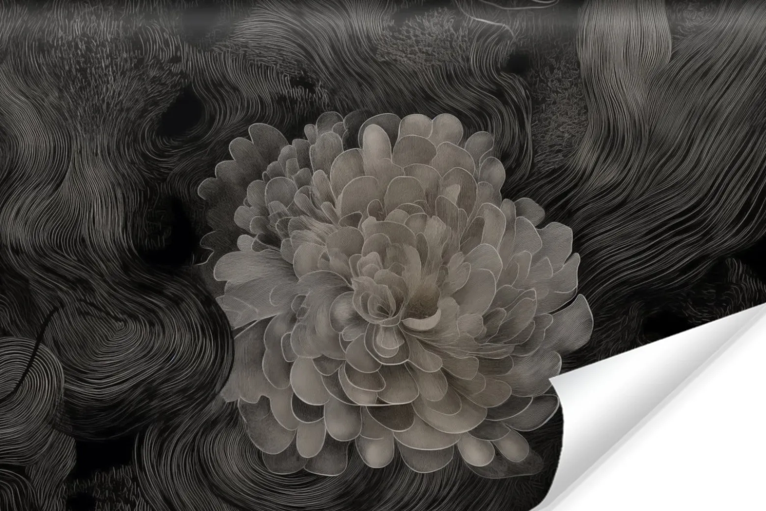 Fototapeta Monochromatyczna Kwiatowa Abstrakcja 270x180cm