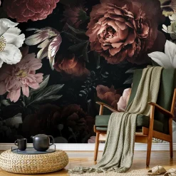 Fototapeta Piwonie Róże W Stylu Glamour 90x60cm