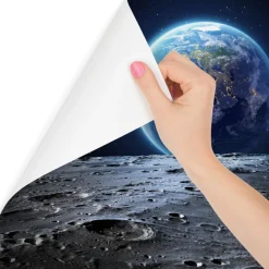 Fototapeta Planeta ZIEMIA Księżyc Kosmos 90x60cm