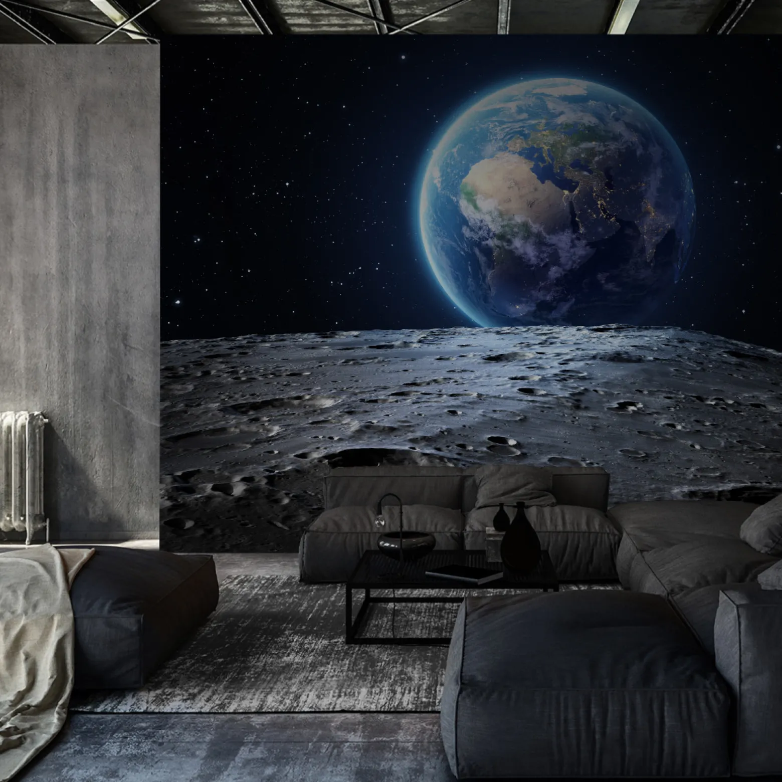 Fototapeta Planeta ZIEMIA Księżyc Kosmos 90x60cm